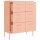 vidaXL Schubladenschrank Rosa 80x35x101,5 cm Stahl