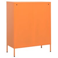 vidaXL Lagerschrank Orange 80x35x101,5 cm Stahl