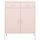 vidaXL Lagerschrank Rosa 80x35x101,5 cm Stahl