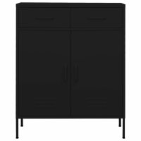 vidaXL Lagerschrank Schwarz 80x35x101,5 cm Stahl