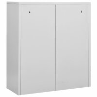 vidaXL B&uuml;roschrank Hellgrau 90x40x102 cm Stahl