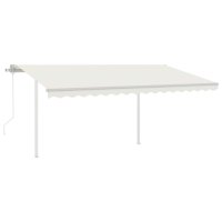 vidaXL Gelenkarmmarkise Automatisch mit Pfosten 4,5x3,5 m...