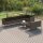 vidaXL 9-tlg. Garten-Lounge-Set mit Auflagen Poly Rattan Grau