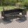 vidaXL 7-tlg. Garten-Lounge-Set mit Auflagen Poly Rattan Grau