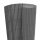 vidaXL Gartenzaun Doppelseitig 110x300 cm Grau