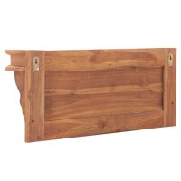 vidaXL Wandgarderobe 80x16,5x35 cm Massivholz Teak