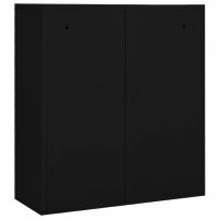 vidaXL B&uuml;roschrank Schwarz 90x40x102 cm Stahl