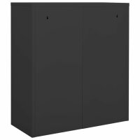 vidaXL Büroschrank Anthrazit 90x40x102 cm Stahl