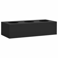 vidaXL B&uuml;ro-Blumenkasten Anthrazit 90x40x23 cm Stahl