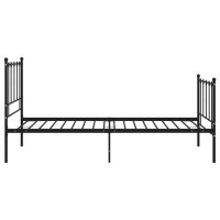 vidaXL Bett Schwarz Metall 100x200 cm