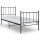 vidaXL Bett Schwarz Metall 100x200 cm