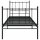 vidaXL Bett Schwarz Metall 100x200 cm