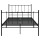 vidaXL Bett Schwarz Metall 120x200 cm