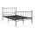 vidaXL Bett Schwarz Metall 120x200 cm