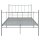 vidaXL Bett Grau Metall 120x200 cm