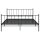 vidaXL Bett Schwarz Metall 140x200 cm