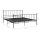 vidaXL Bett Schwarz Metall 140x200 cm