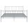 vidaXL Bett Grau Metall 180x200 cm