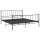 vidaXL Bett Schwarz Metall 200x200 cm