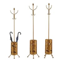 Garderobe Regenschirmständer Golden Metall (44 x 185 x 44 cm)