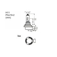 Autogl&uuml;hbirne M-Tech PTZSW11-DUO H11 12V 55W