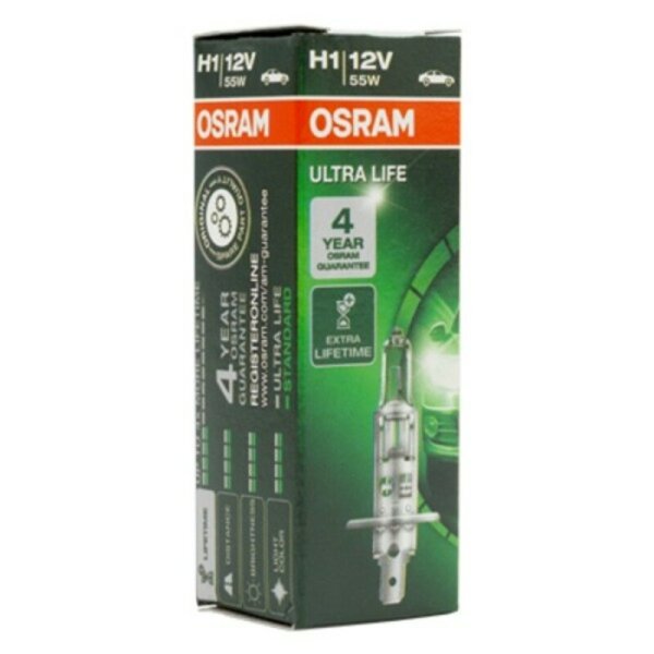 Autogl&uuml;hbirne Osram 64150ULT H1 12V 55W 3200K