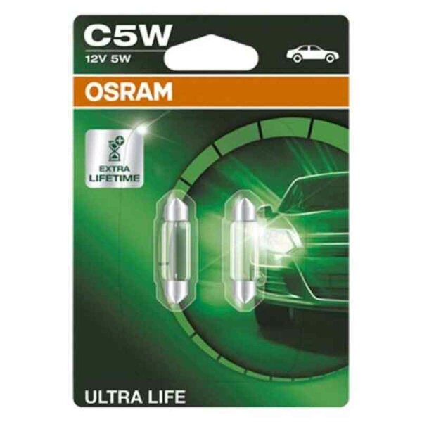 Autogl&uuml;hbirne Osram OS6418ULT-02B Ultralife C5W 12V 5W