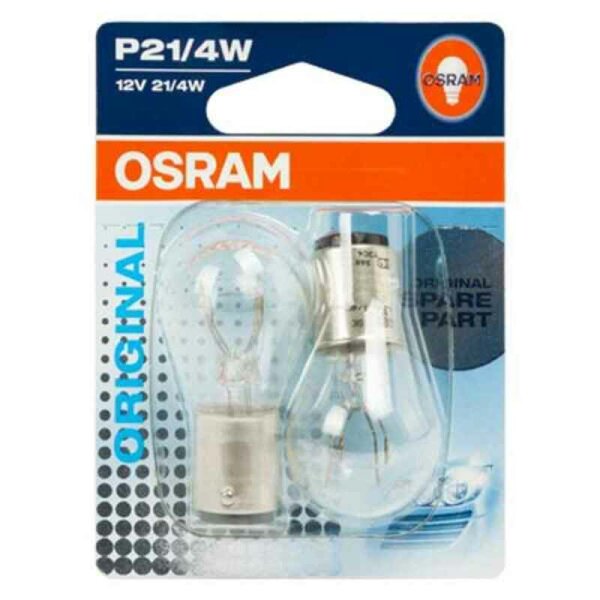 Autogl&uuml;hbirne OS7225-02B Osram OS7225-02B P21/4W 21/4W 12V (2 St&uuml;cke)