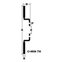 Scheibenbremsen Black Diamond KBD076G12 Bel&uuml;ftung Frontal 12 Streifen