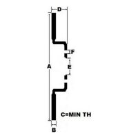 Scheibenbremsen Black Diamond KBD444COM Bel&uuml;ftung Frontal Gebohrt 12 Streifen