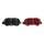 Augenmaske DKD Home Decor Schwarz Rot (2 pcs) (18 x 9 x 0.5 cm)