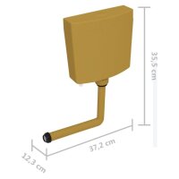 vidaXL Sp&uuml;lkasten Wasserzulauf Unten 3/6 L Curryfarben