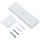 vidaXL Automatische Markise mit Jalousie LED Windsensor 5x3m Blau Weiß