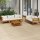 vidaXL 6-tlg. Garten-Lounge-Set mit Creme Kissen Massivholz Akazie