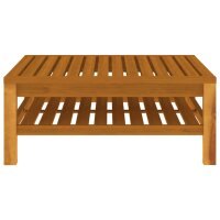 vidaXL 6-tlg. Garten-Lounge-Set mit Creme Kissen Massivholz Akazie