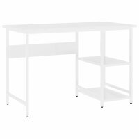 vidaXL Computertisch Weiß 105x55x72 cm MDF und Metall