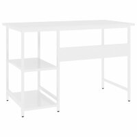 vidaXL Computertisch Weiß 105x55x72 cm MDF und Metall