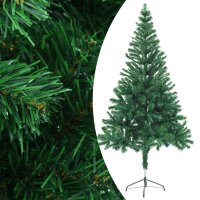 vidaXL K&uuml;nstlicher Weihnachtsbaum mit LEDs &amp; Kugeln 150 cm 380 Zweige