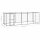 vidaXL Outdoor-Hundezwinger mit Überdachung Stahl 12,1 m²