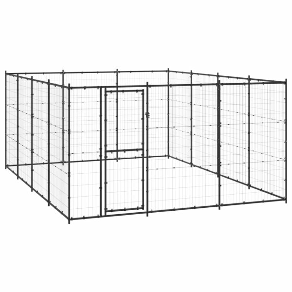 vidaXL Outdoor-Hundezwinger Stahl 14,52 m²
