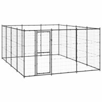 vidaXL Outdoor-Hundezwinger Stahl 14,52 m²