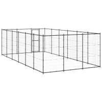 vidaXL Outdoor-Hundezwinger Stahl 21,78 m²