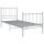 vidaXL Bett Grau Metall 90x200 cm