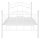 vidaXL Bett Weiß Metall 90x200 cm