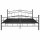 vidaXL Bett Schwarz Metall 140x200 cm