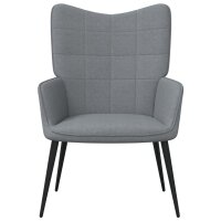 vidaXL Relaxsessel Hellgrau Stoff