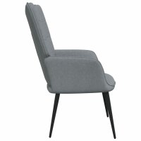 vidaXL Relaxsessel Hellgrau Stoff