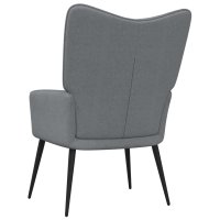 vidaXL Relaxsessel Hellgrau Stoff