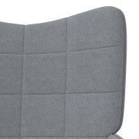vidaXL Relaxsessel Hellgrau Stoff