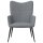 vidaXL Relaxsessel Hellgrau Stoff